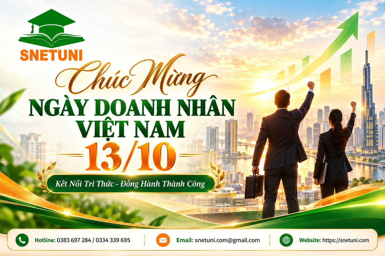 Ch&uacute;c Mừng Ng&agrave;y Doanh Nh&acirc;n Việt Nam 13/10: Tri &Acirc;n Những Người Kiến Tạo Gi&aacute; Trị Cho Cộng Đồng