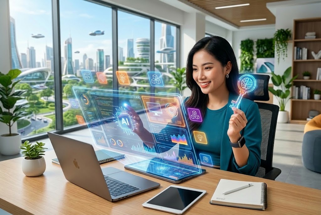 Học Kỹ Năng Mới 2026: Ch&igrave;a Kh&oacute;a Sinh Tồn Thời Đại AI