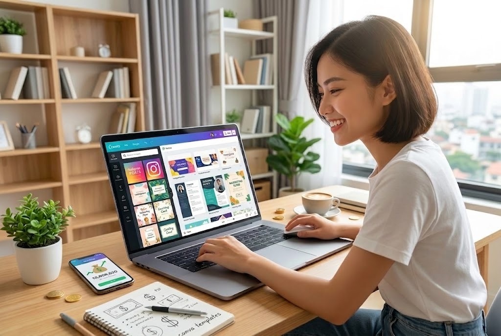 Thiết Kế Template Canva Kiếm Tiền Online Cho Người Mới Bắt Đầu