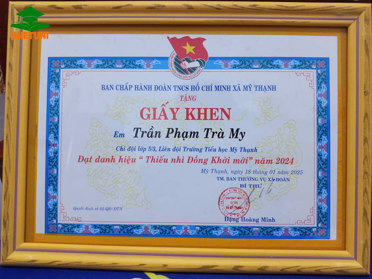 Trà My - một cô bé với nhiều thành tích xuất sắc trong học tập