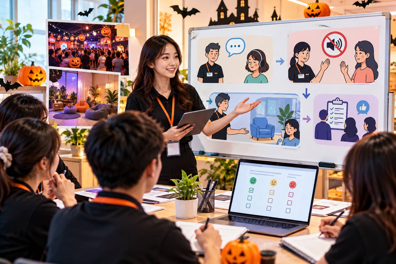 Hoạt động vui chơi Halloween tập trung vào trải nghiệm và các trò chơi sáng tạo