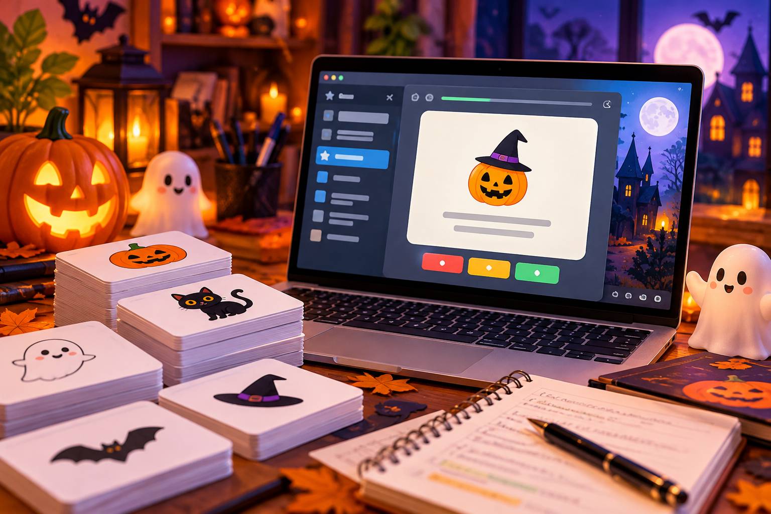  Mẹo tạo flashcard dạng Cloze ẩn từ vựng chủ đề Halloween trên ứng dụng Anki