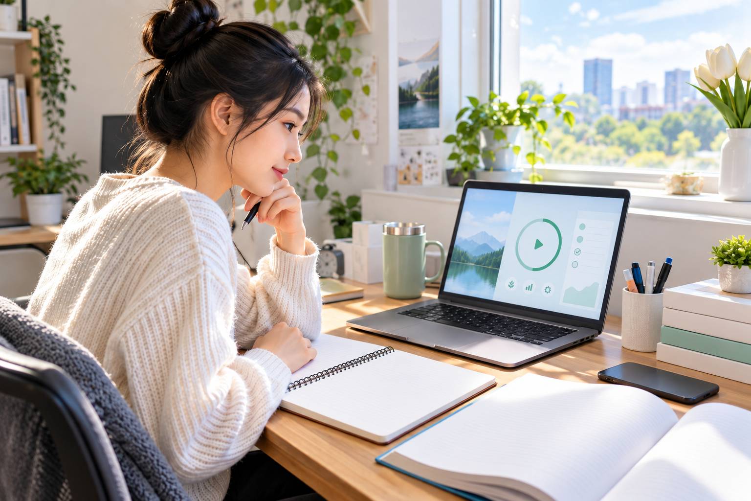 Màn hình laptop ẩn hoàn toàn các biểu tượng tin nhắn rác để người dùng không bị phân tâm khi làm việc