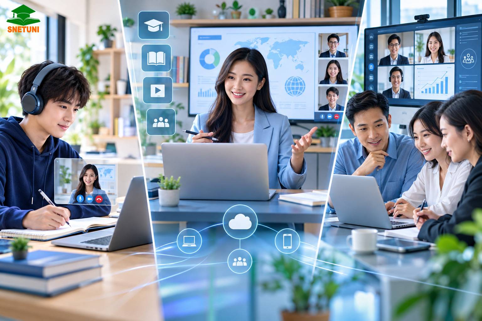 Giáo dục trực tuyến và đào tạo online đang ngày càng trở nên phổ biến trong thời đại công nghệ
