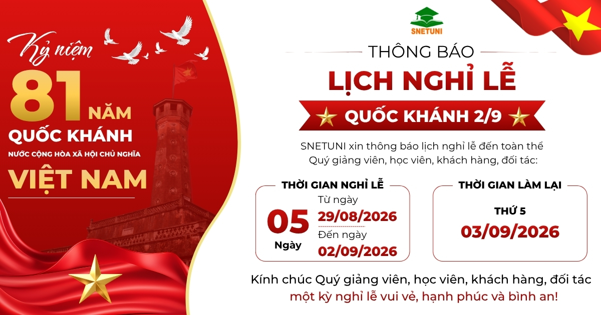 Thông báo nghỉ lễ Quốc khánh nước Cộng hòa xã hội chủ nghĩa Việt Nam 02/09